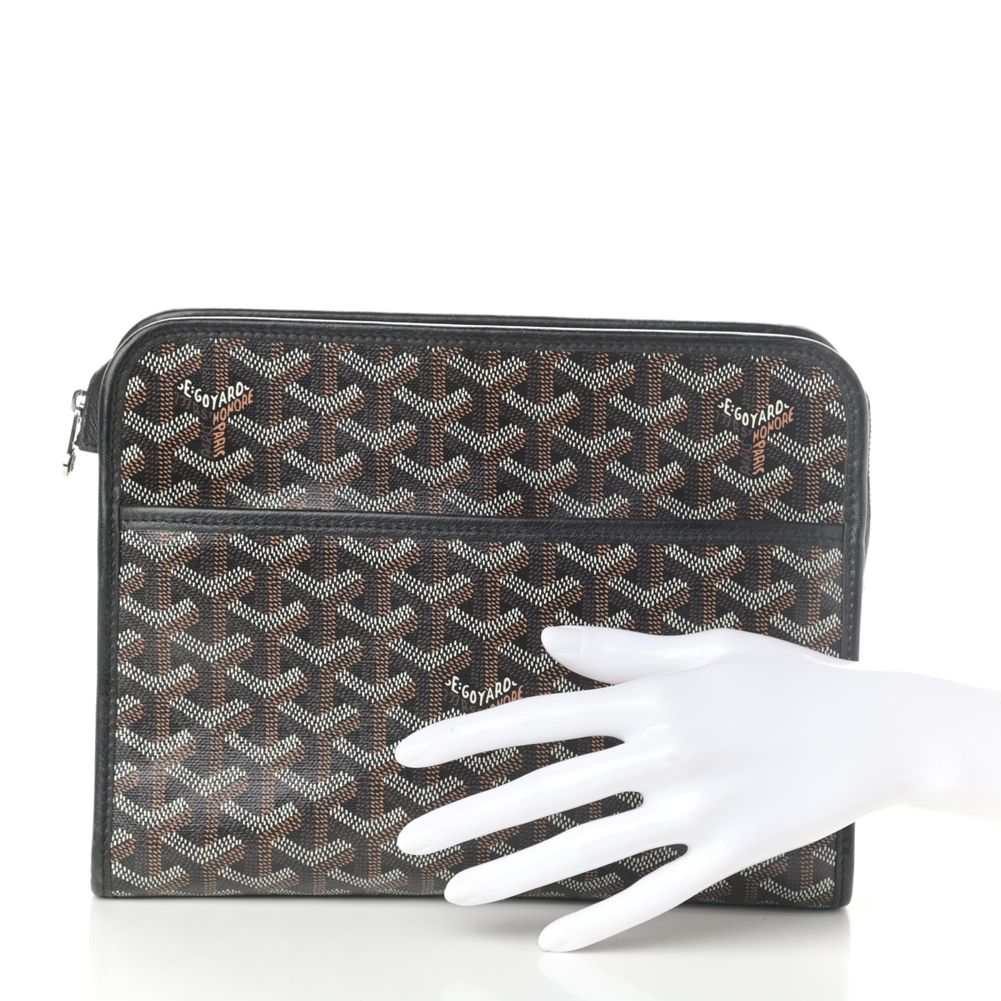 Goyardine Jouvence GM Toiletry Pouch Black
