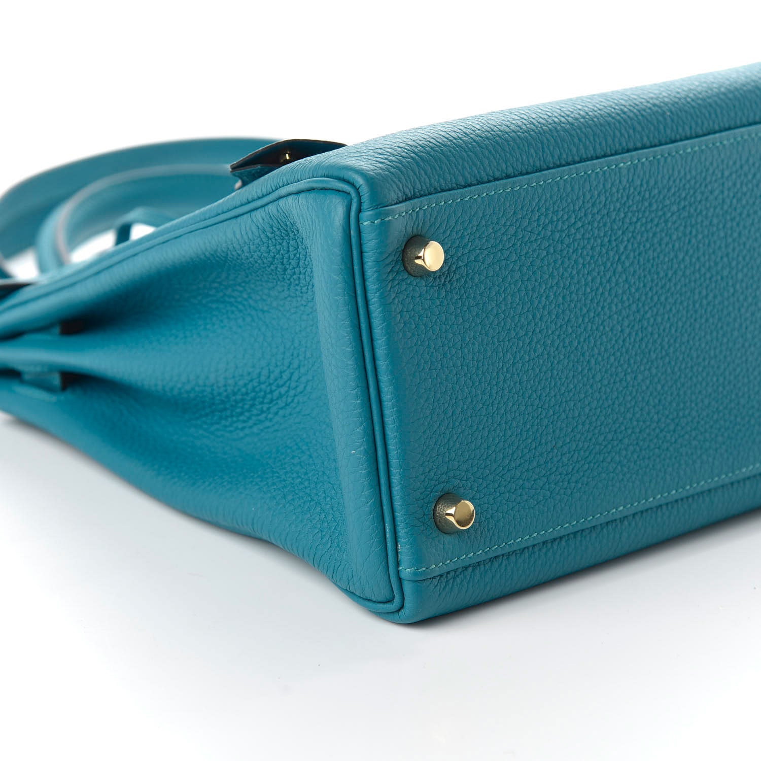 Hermes Togo Kelly Retourne 32 Turquoise 6 of 10