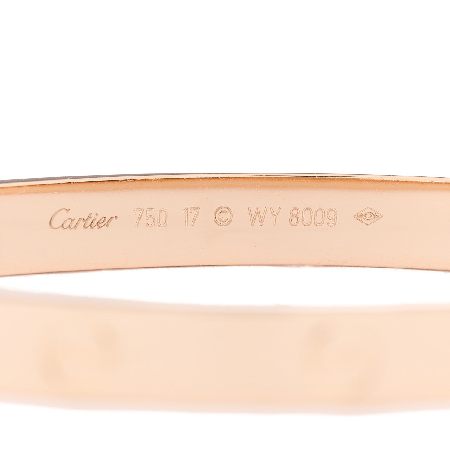 Cartier 18K Pink Gold LOVE Bracelet 17 3 of 4