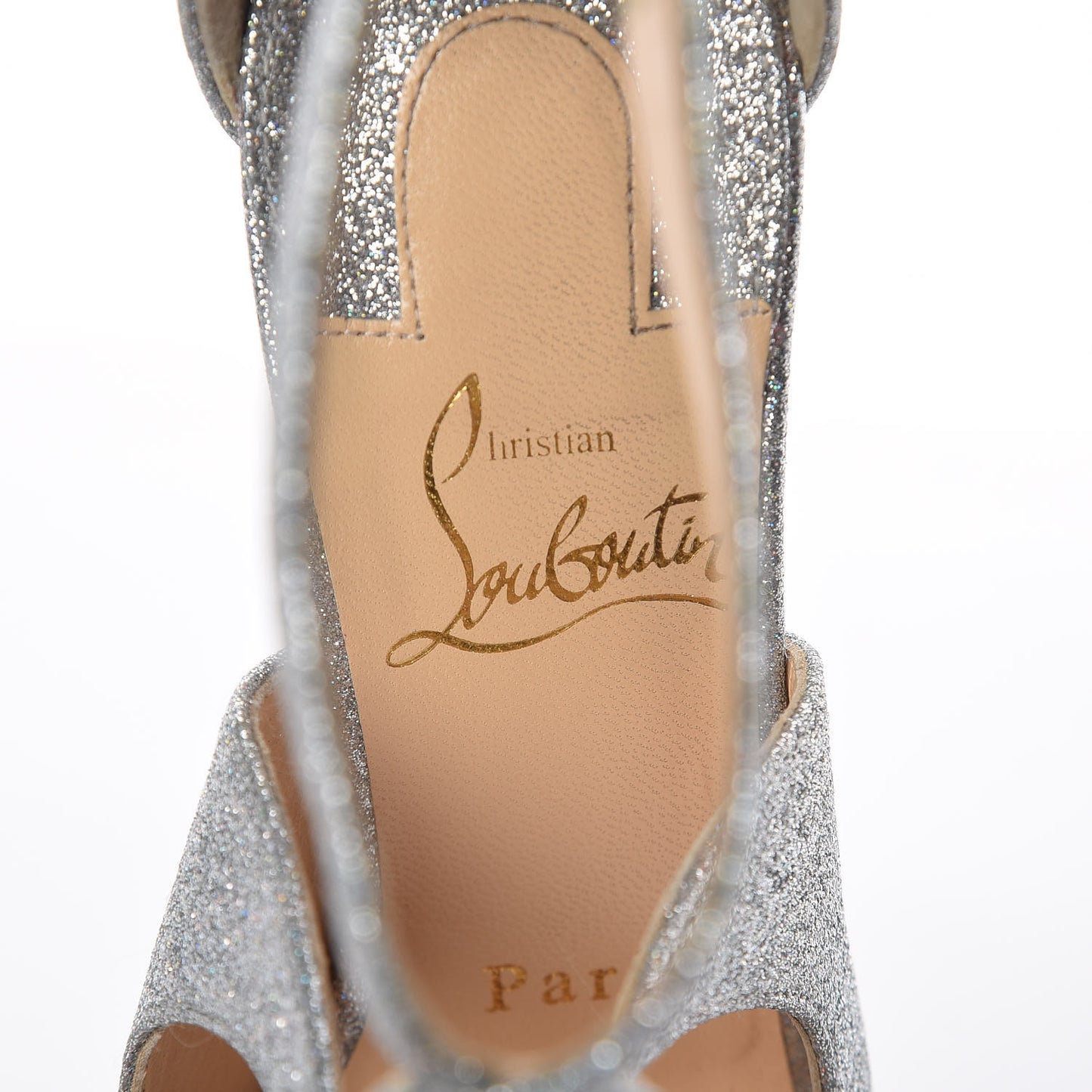 Glitter Rosas 85 Pumps 35.5 Silver