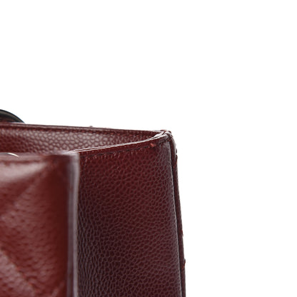 Chanel Caviar Quilted Grand Shopping Tote GST Burgundy 10 of 10