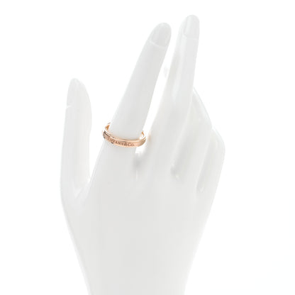 Tiffany 18K Rose Gold T&CO Satin Finish Band Ring 60 9 2 of 5