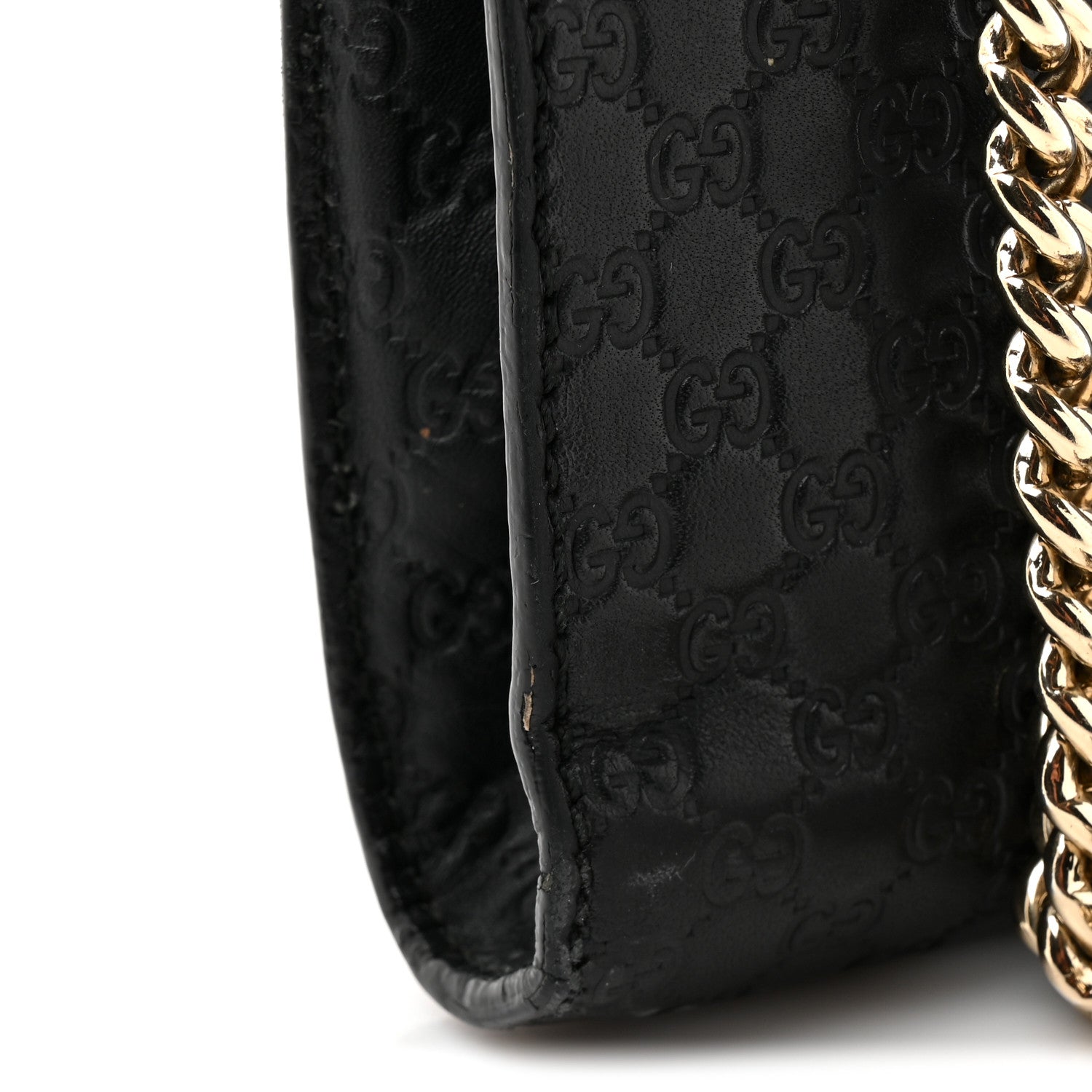 Gucci Microguccissima Mini Emily Chain Shoulder Bag Black 1823174