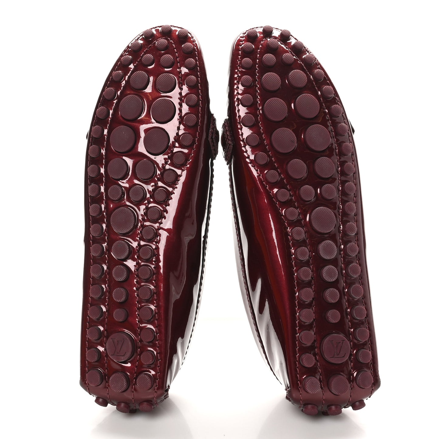 Patent Calfskin Oxford Loafers 38 Rouge Fauviste