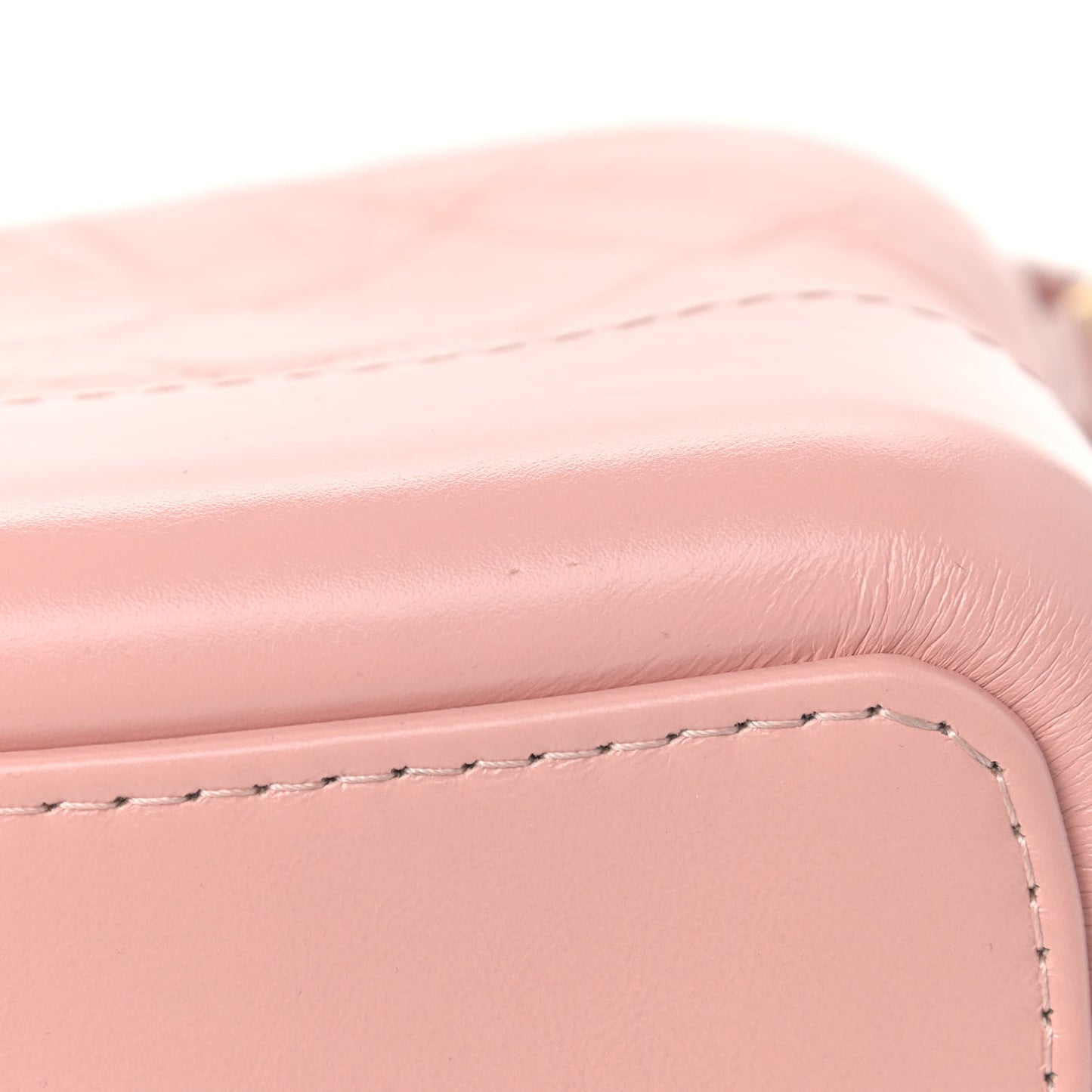 Aged Calfskin Quilted Small Gabrielle Hobo Pink