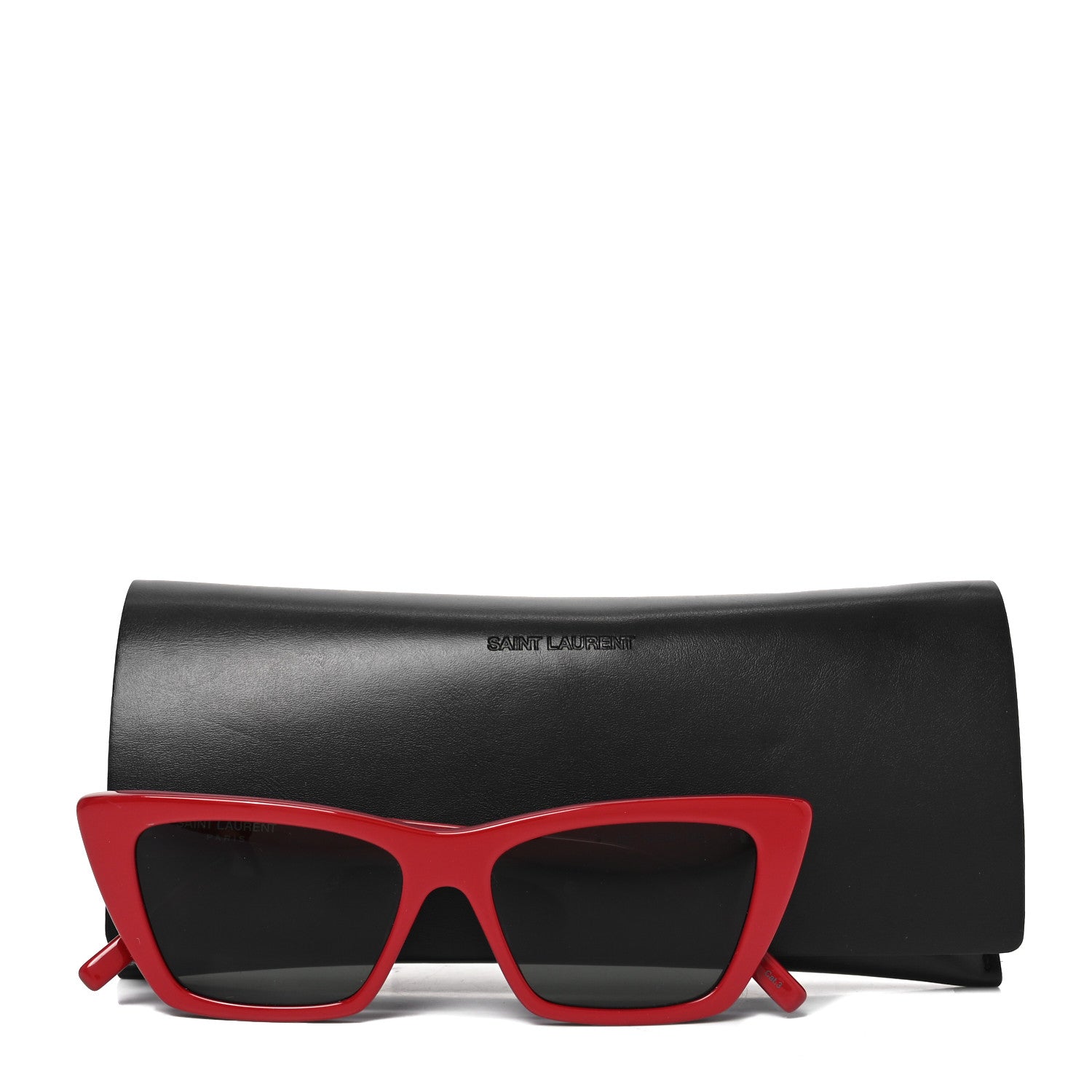 Saint Laurent Mica SL 276 Acetate Cat Eye Sunglasses Red 1791992