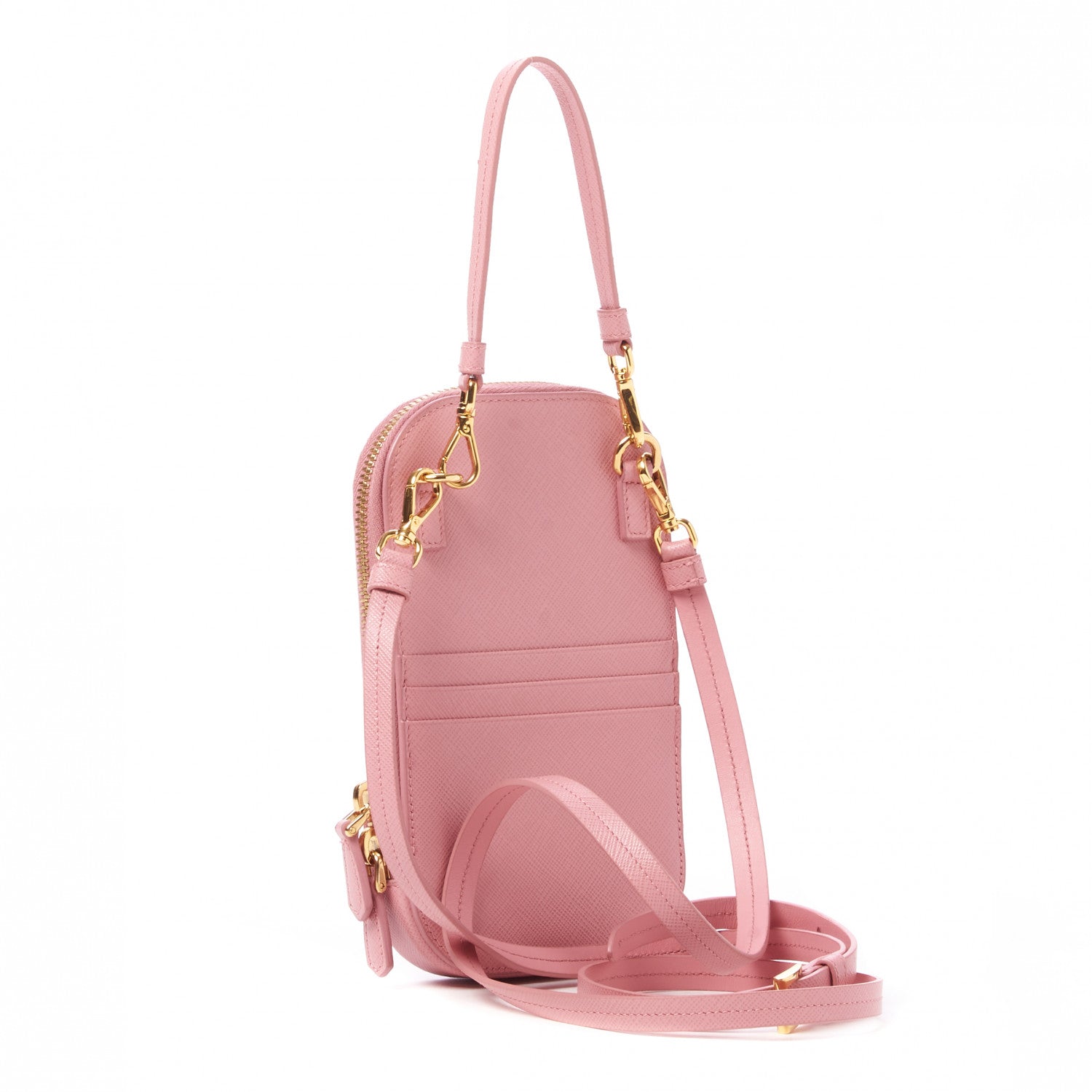 Prada Saffiano Mini Crossbody Bag Petalo 2 of 8
