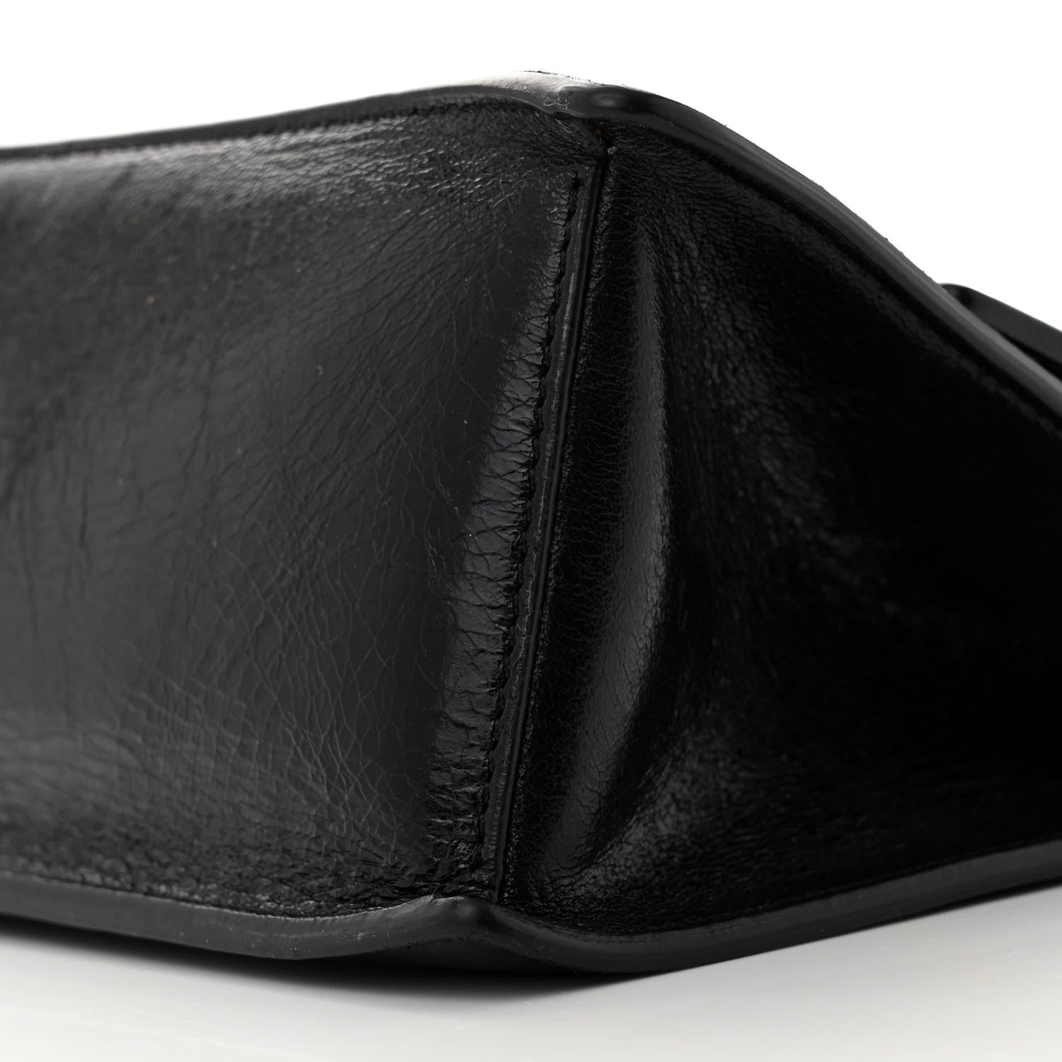 Fendi Agnello Old Shine Small Kan U Shoulder Bag Black 9 of 12