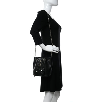 Chanel Caviar Quilted CC Pocket Bucket Bag Black 2 of 11