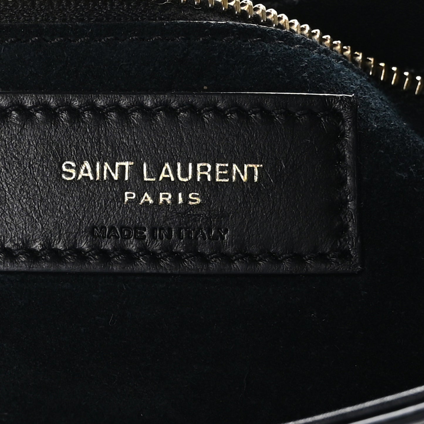 SAINT LAURENT Patent Calfskin Le 5 A 7 Mini Hobo Black