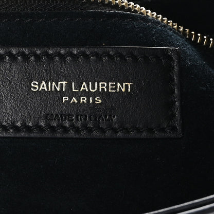 Saint Laurent SAINT LAURENT Patent Calfskin Le 5 A 7 Mini Hobo Black 5 of 9