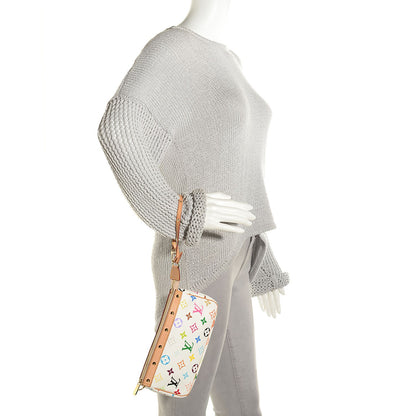 Louis Vuitton Monogram Multicolor Pochette Accessories White 2 of 7