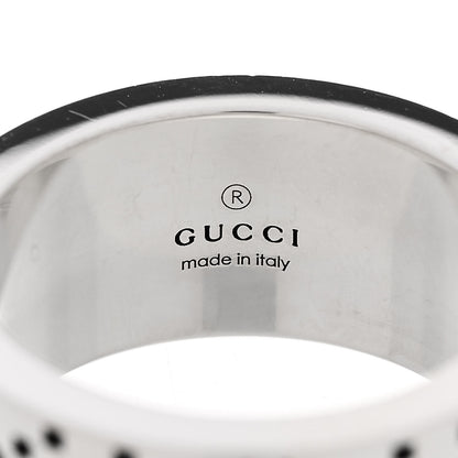 Gucci Sterling Silver GG Bee Band Ring 53 6.25 4 of 6