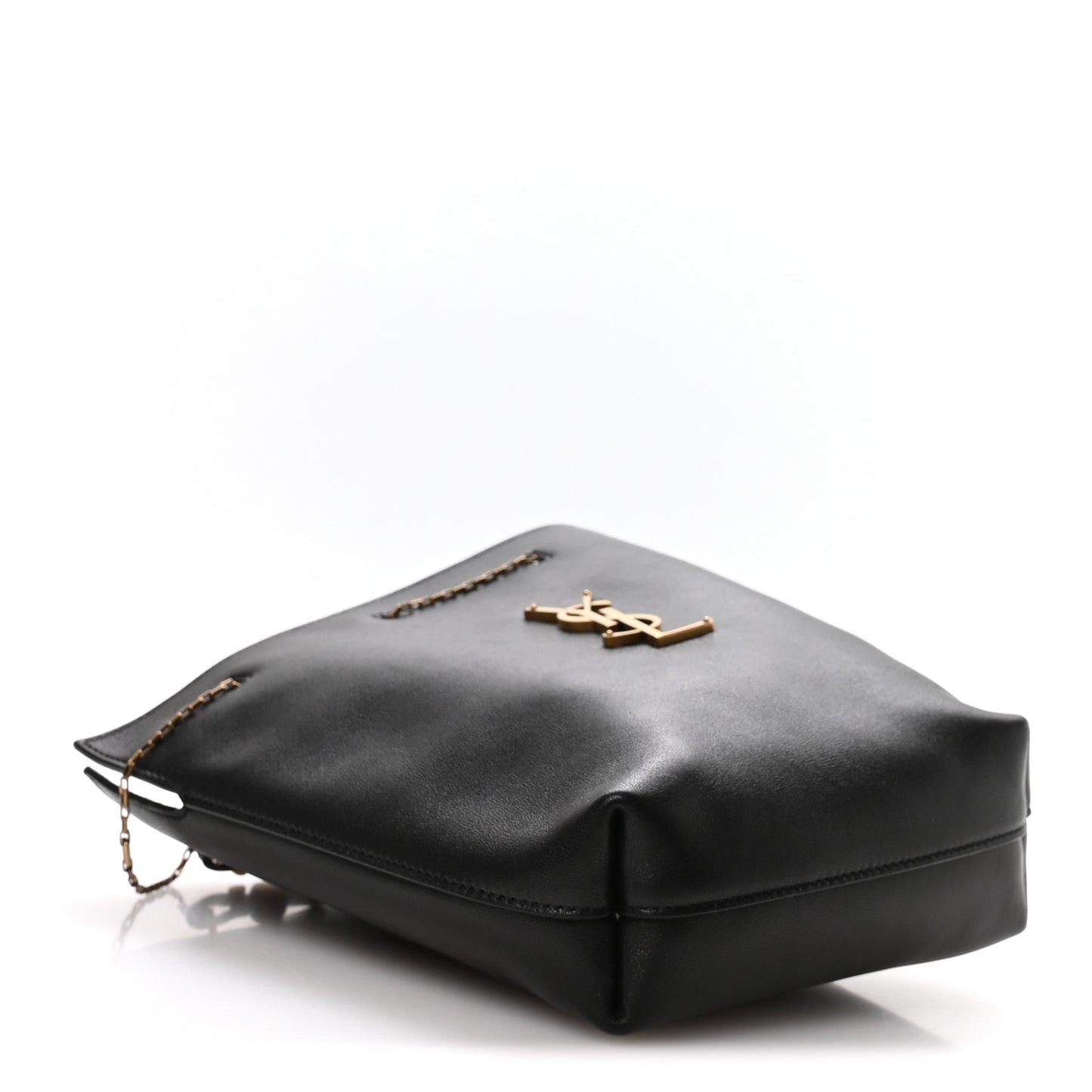 Lambskin Pochon Shoulder Bag Black