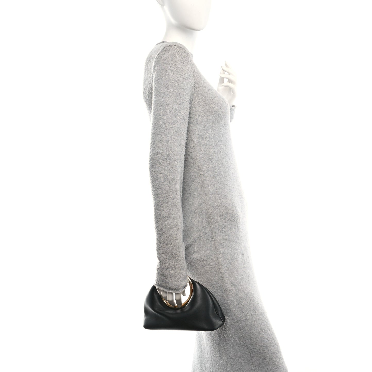 Lambskin Le Petit Calino Ring Top Handle Bag Black Black