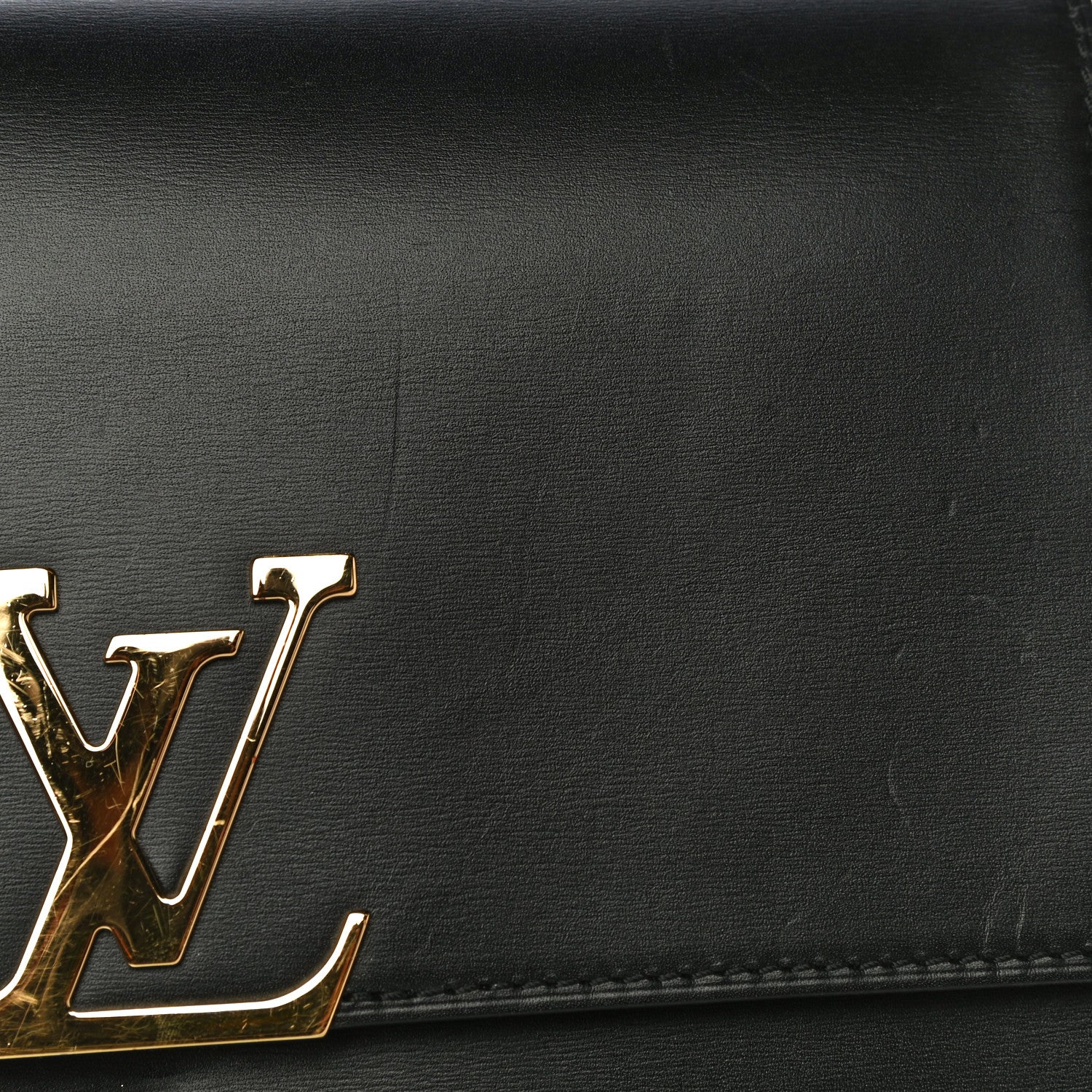 Louis Vuitton Calfskin Chain Louise GM NM Black 18 of 25