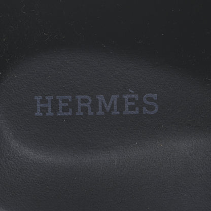 Hermes Suede Calfskin Mens Go Mules 41.5 Brun Fume 10 of 11