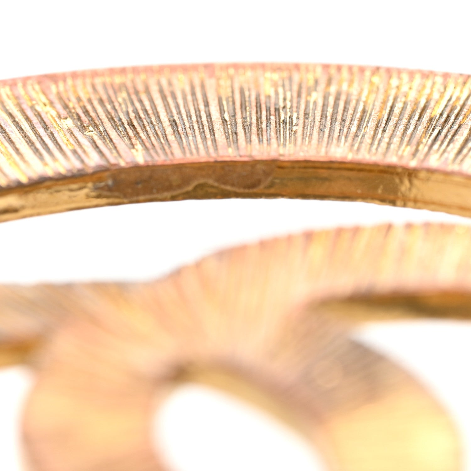 Chanel Metal Round CC Drop Clip On Earrings Gold 5 of 5