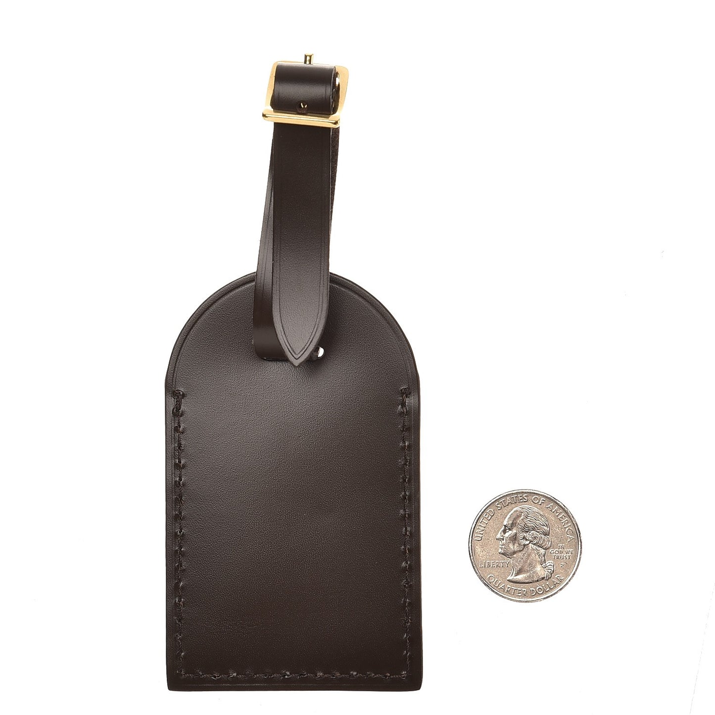 Calfskin Luggage Tag Ebene