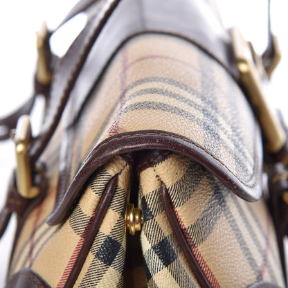 Burberry Haymarket Check Buckle Satchel 29 of 30