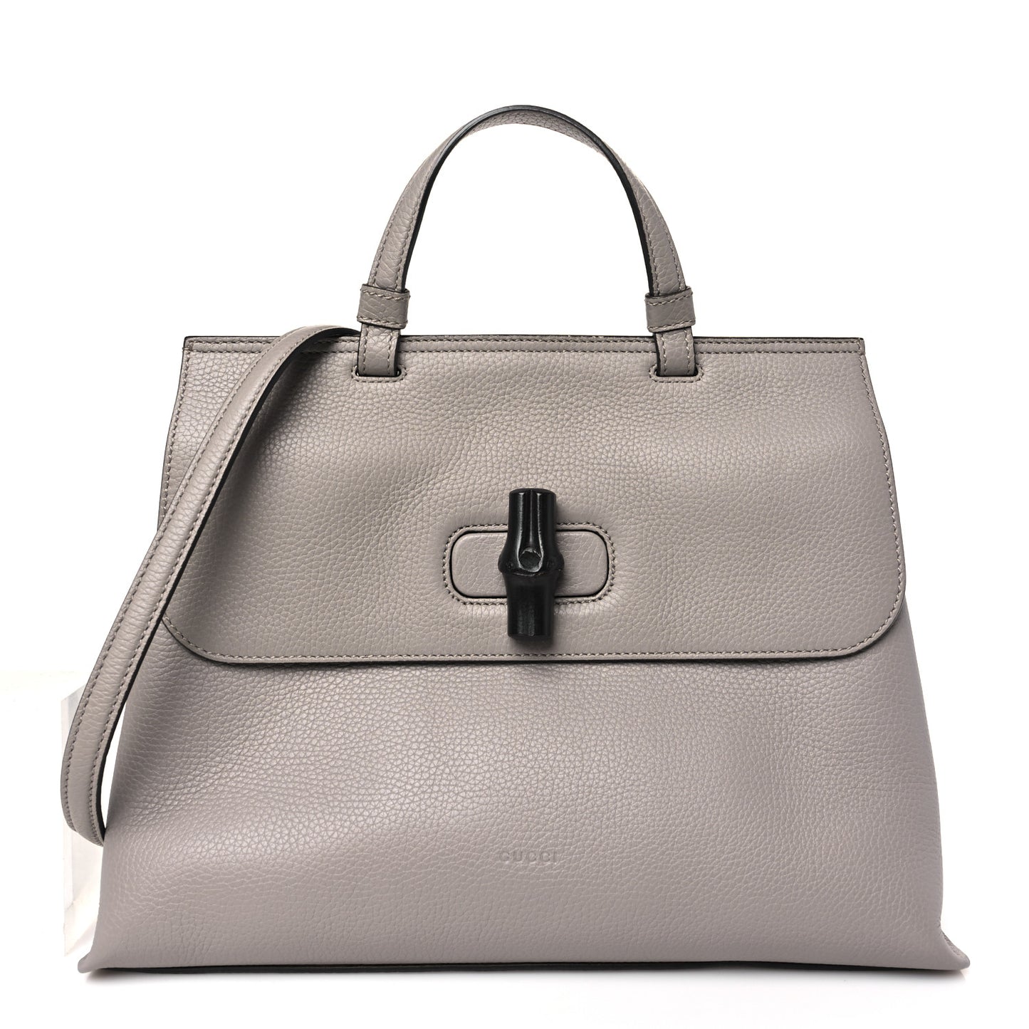 Cellarius Calfskin Medium Bamboo Daily Top Handle Bag Storm Grey