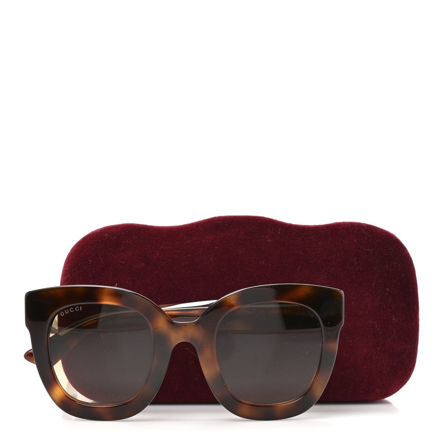 Round Frame Star Sunglasses GG0208S Tortoise