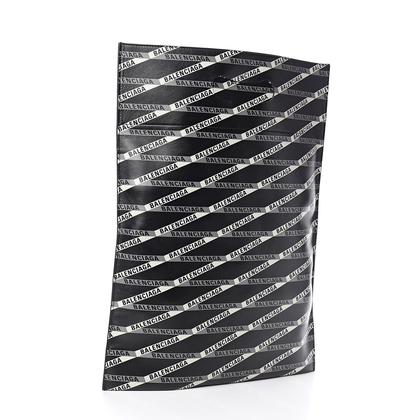 Calfskin Losange Monogram Plastic Tote Black Grey