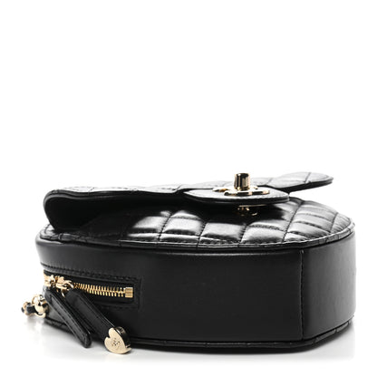 Chanel Lambskin Quilted CC In Love Heart Bag Black 4 of 11
