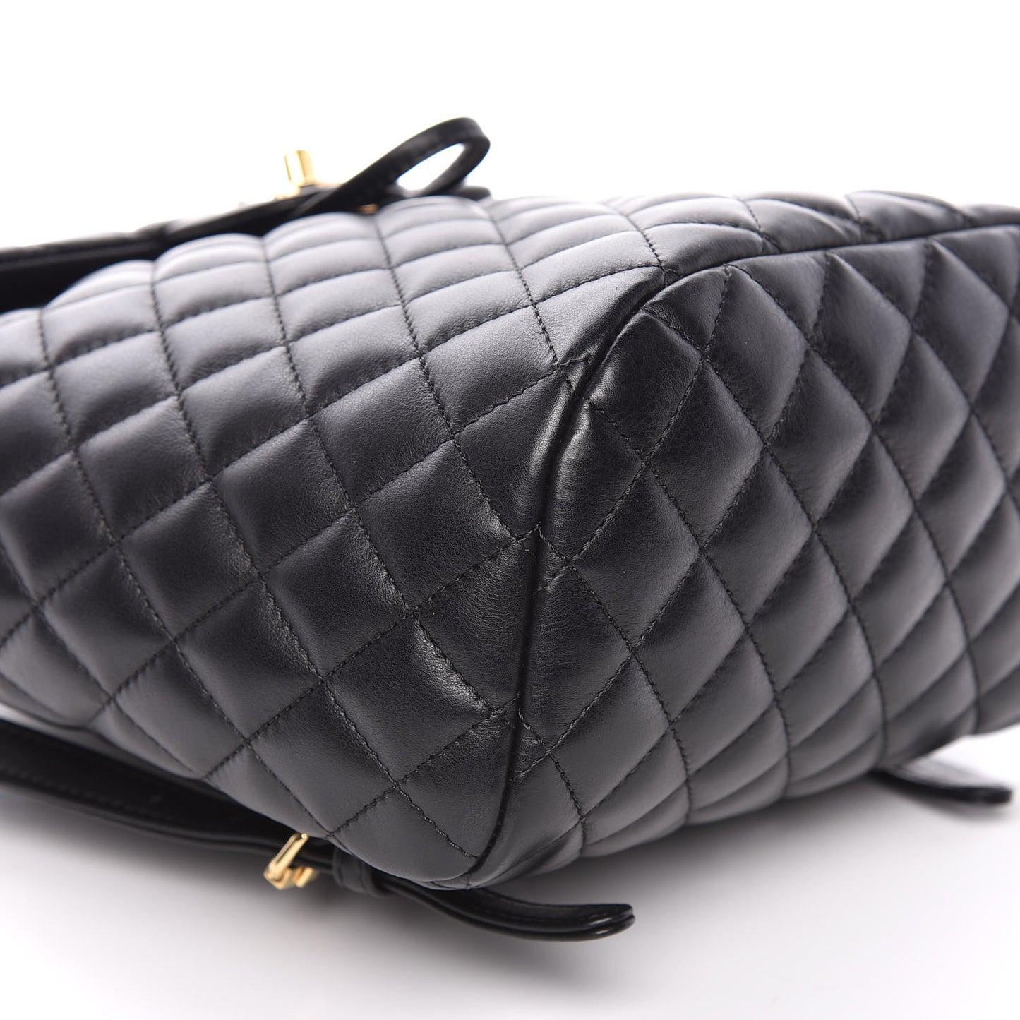 Lambskin Quilted Small Urban Spirit Backpack Black