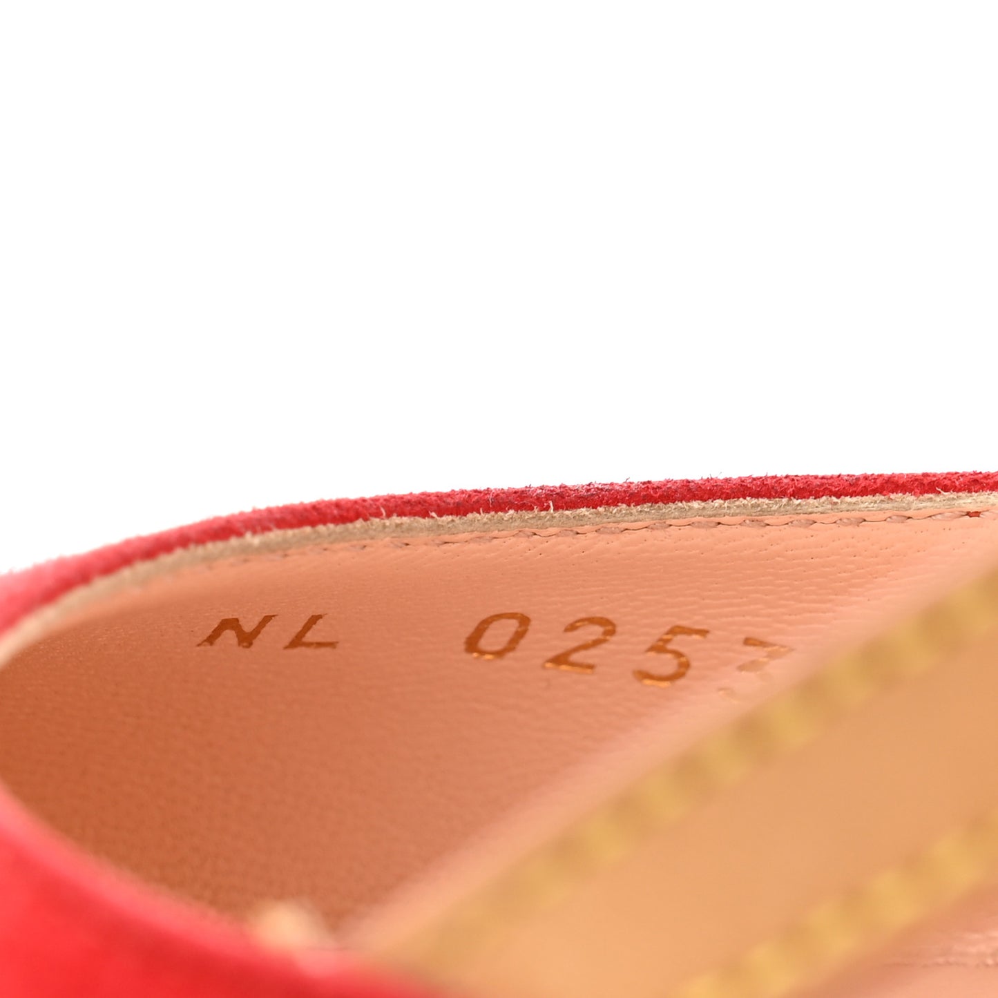 Suede Baby Goat Blossom Slingback Pumps 36 Rouge