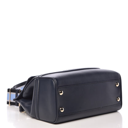Versace Vitello Medium Palazzo Empire Bag Deep Blue 5 of 9