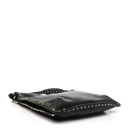 Valentino Garavani Vitello Small Rockstud Hobo Black 4 of 10