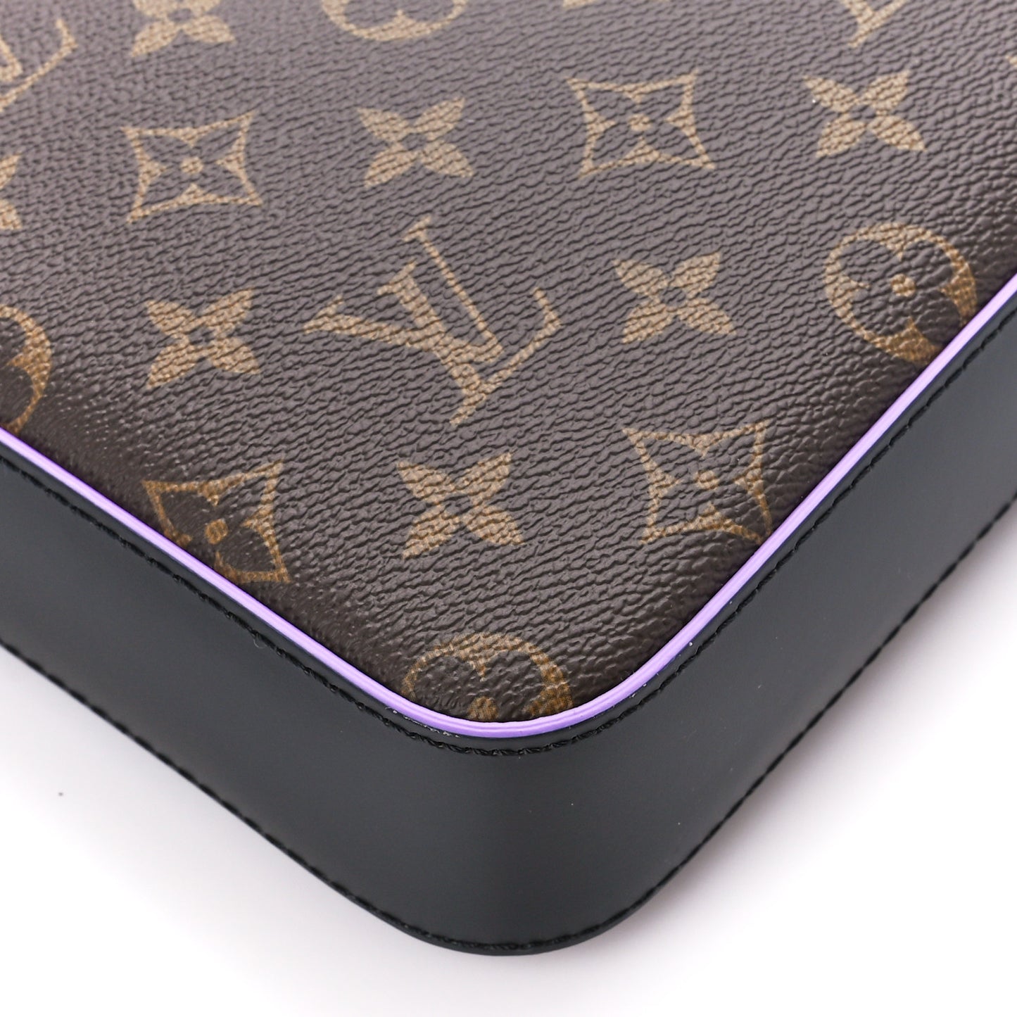 Monogram Macassar Trio Messenger Purple Purple