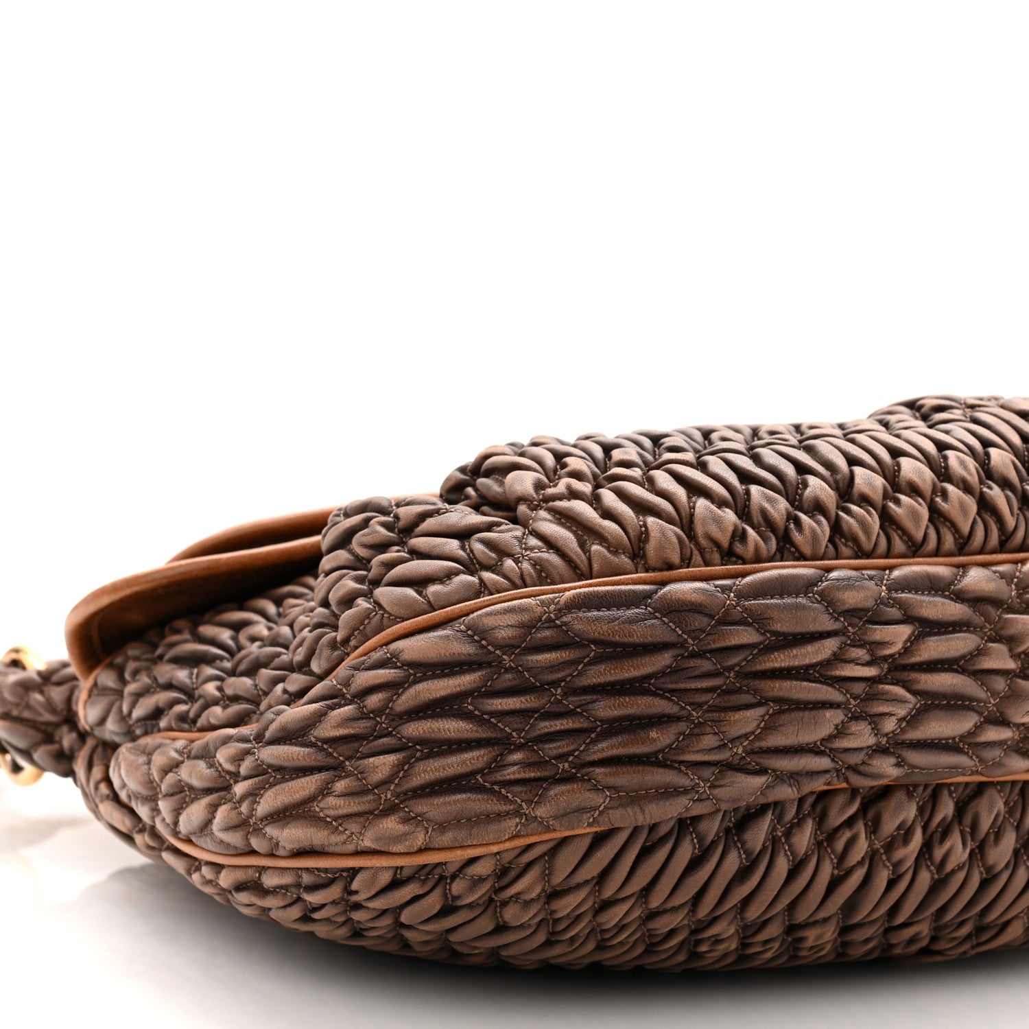 Miu Miu Nappa Cloquet Coffer Hobo Antilope 9 of 10