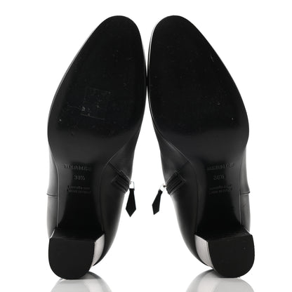 Hermes Calfskin Saint Germain Ankle Boots 38.5 Black 5 of 12
