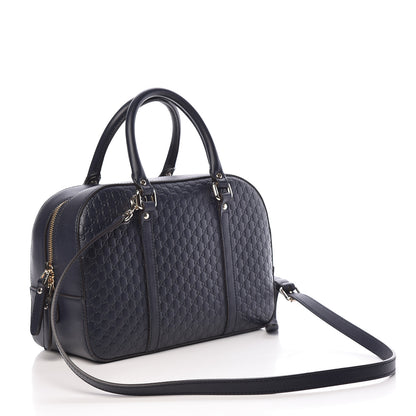 Gucci Microguccissima Medium Crossbody Bag Blue 3 of 10
