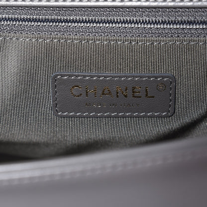 Chanel Lambskin Quilted New Medium Boy Flap Grey 6 of 8