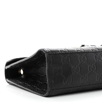 Gucci Guccissima Medium Emily Chain Shoulder Bag Black 10 of 12