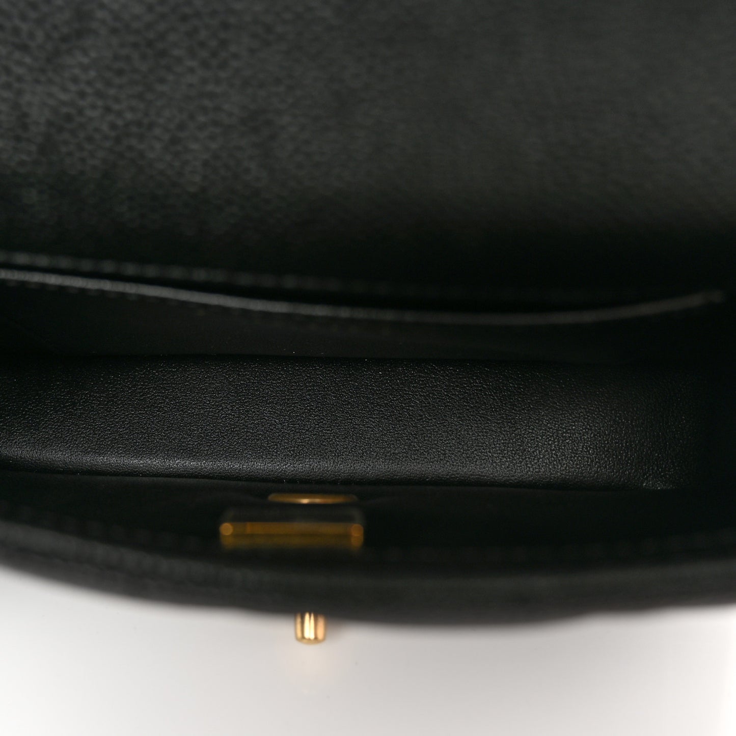 Caviar Quilted Mini Sweetheart Rectangular Flap Black