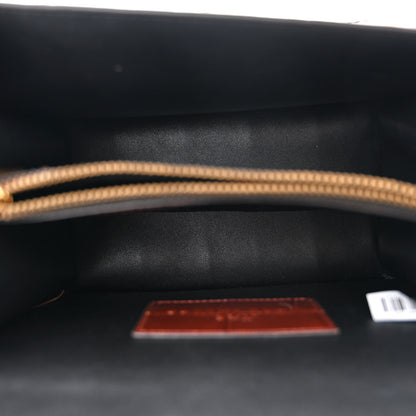 Marc Jacobs MARC JACOBS Calfskin Crocodile Embossed Uptown Shoulder Bag Brown 5 of 10