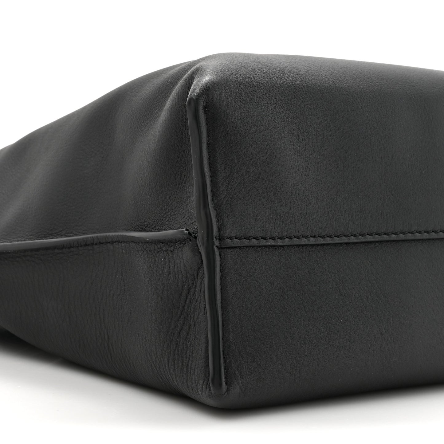 Nappa Medium Flamenco Knot Bag Black