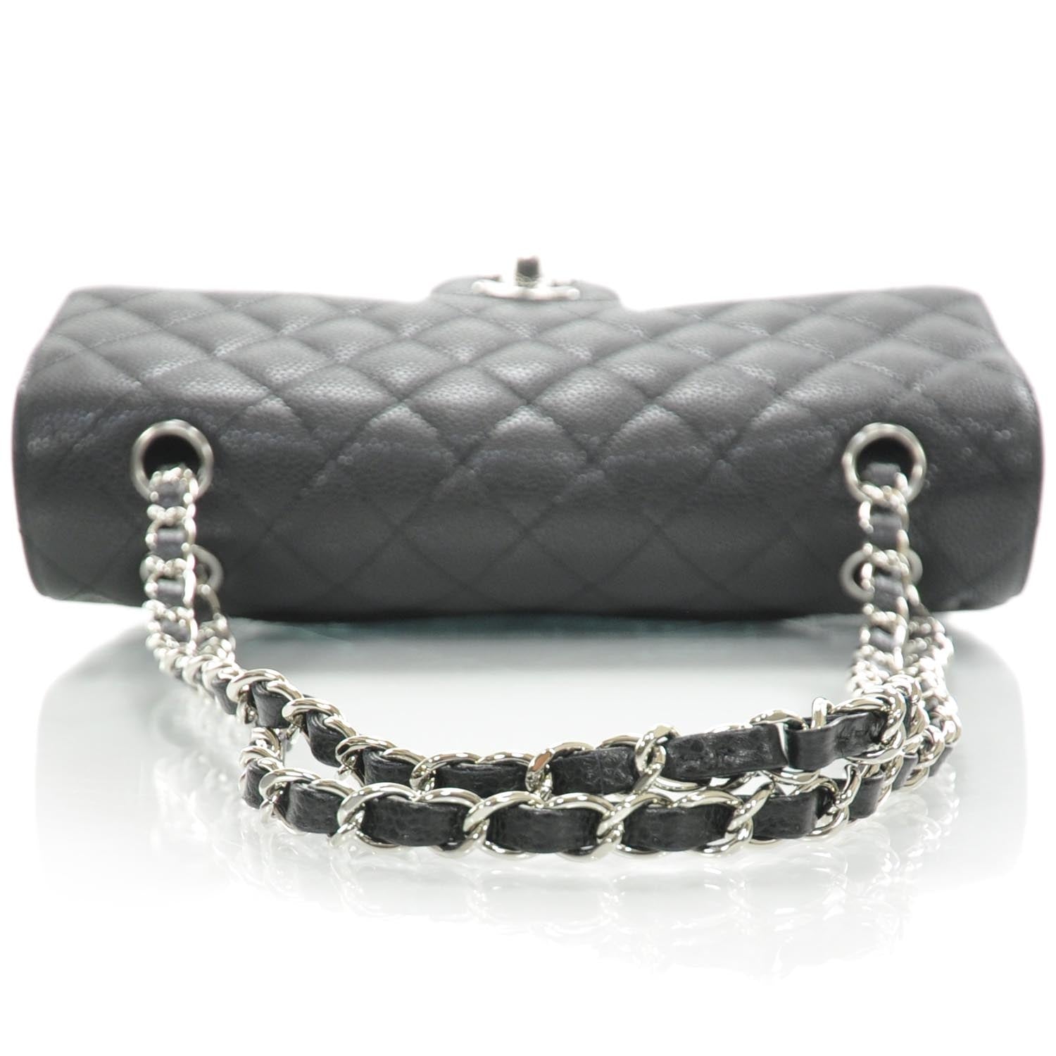 Chanel Caviar Quilted Medium Double Flap Black 5 of 10