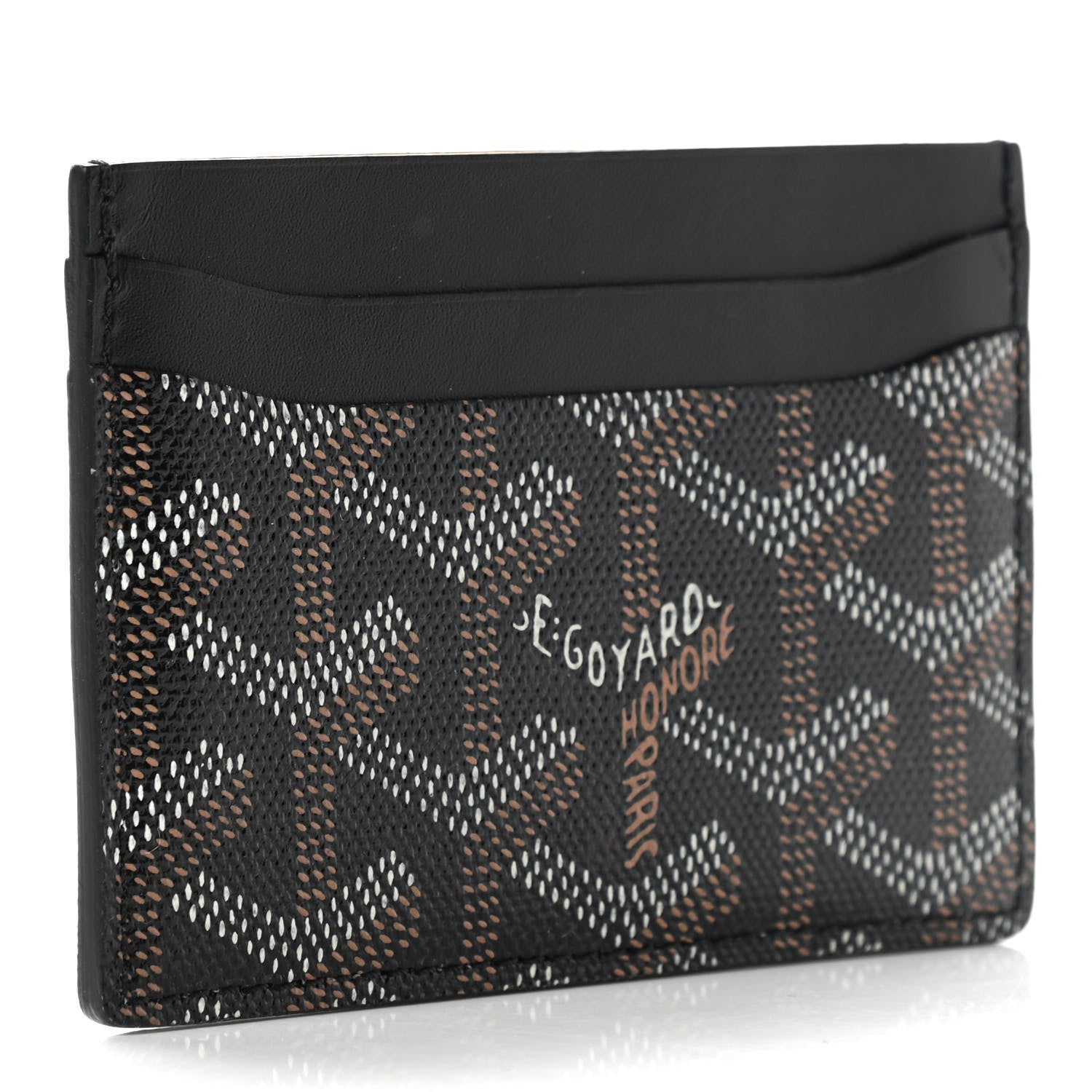 Goyard Goyardine Saint Sulpice Card Holder Black 3 of 6