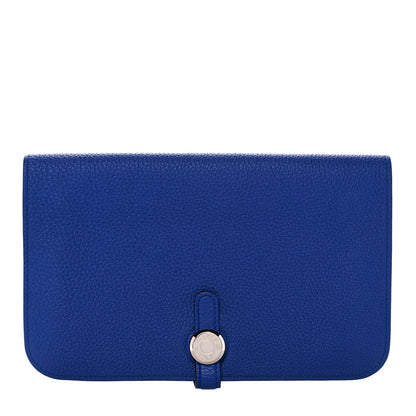Hermes Togo Dogon Duo Wallet Bleu Electrique 1 of 13