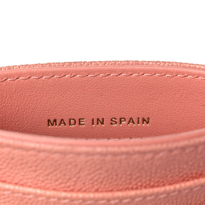 Chanel Caviar Quilted Boy Card Holder Pink 7 of 9