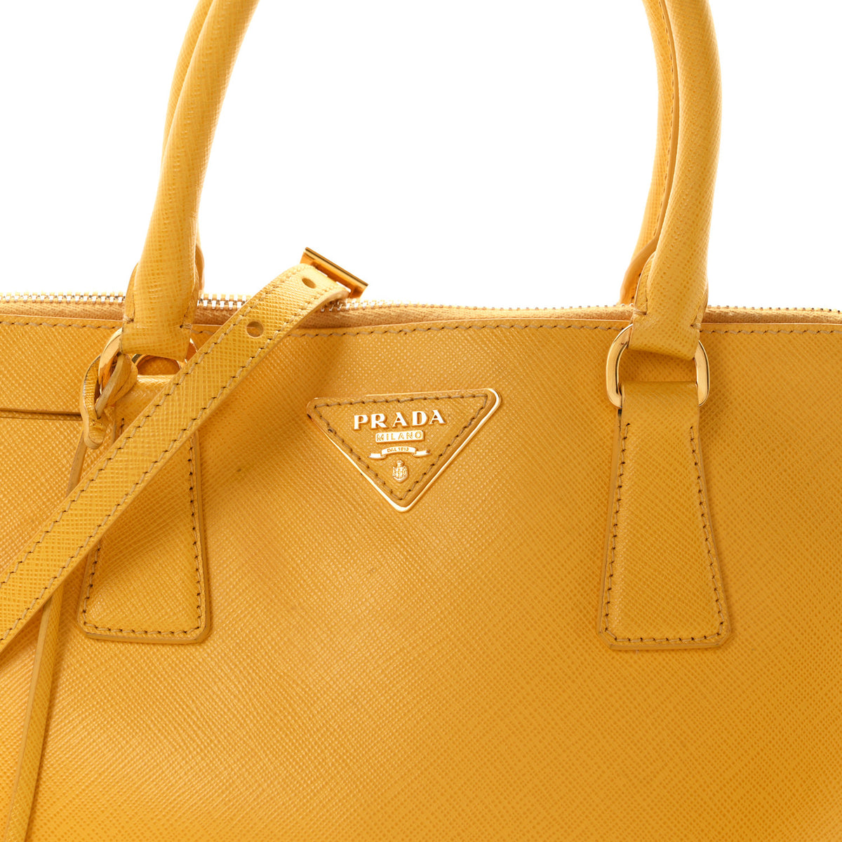 Saffiano Lux Medium Promenade Tote Mimosa