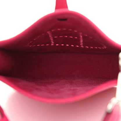 Hermes Taurillon Clemence Evelyne TPM Rose Shocking 4 of 6