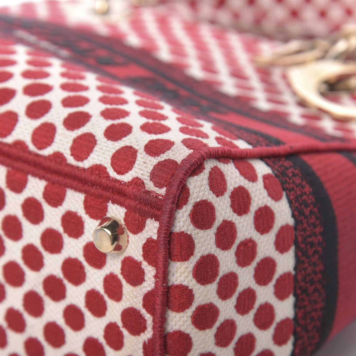 Canvas Medium DiorAmour Dots Lady D-Lite Red
