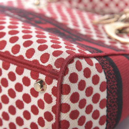 Christian Dior Canvas Medium DiorAmour Dots Lady D-Lite Red 14 of 16