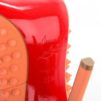Christian Louboutin Nappa Pigalle Spikes 120 Pumps 35.5 Mango 6 of 8
